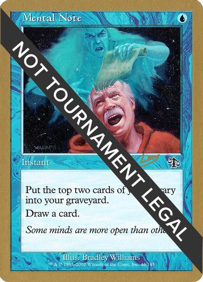Mental Note - 2002 Raphael Levy (JUD) card art