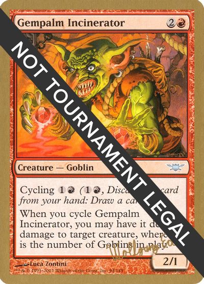 Gempalm Incinerator - 2003 Wolfgang Eder (LGN) card art