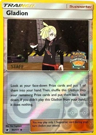Gladion - 95/111 (Regional Championships) [Staff] card art