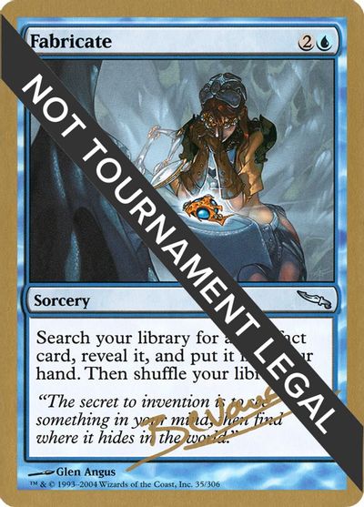 Fabricate - 2004 Manuel Bevand (MRD) card art