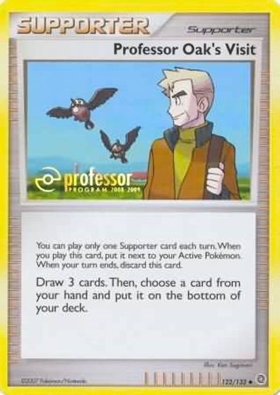 Professor Oak's Visit (2008-2009) card art