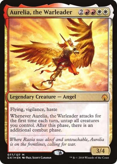 Aurelia, the Warleader card art