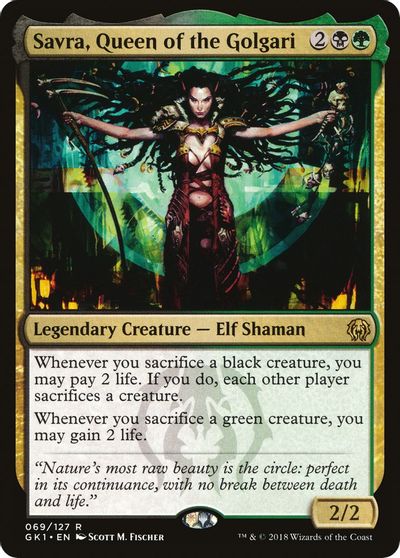 Savra, Queen of the Golgari card art