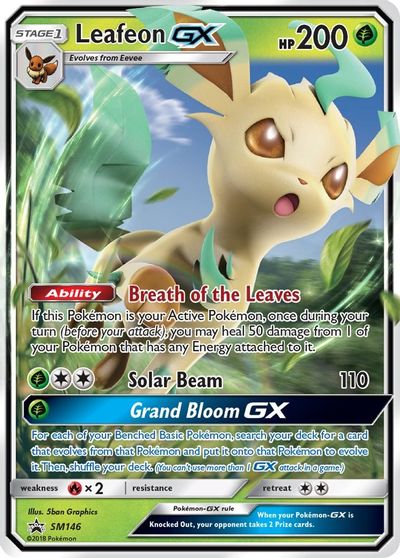 Leafeon GX - SM146 card art