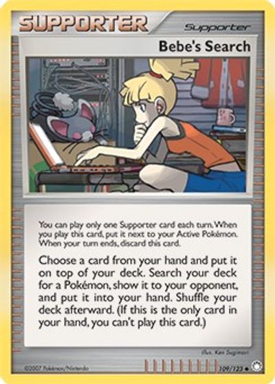 Bebe's Search - 109/123 (Cosmos Holofoil) card art