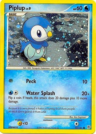 Piplup - 93/130 (Cosmos Holo) card art