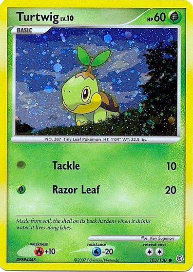 Turtwig - 103/130 (Cosmos Holofoil) card art