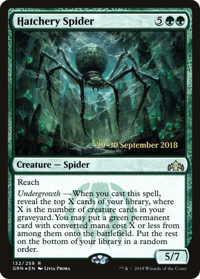 Hatchery Spider card art