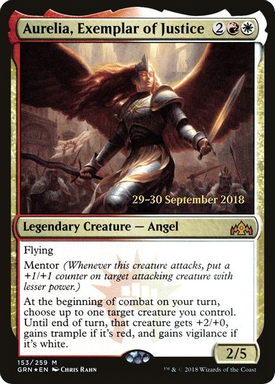 Aurelia, Exemplar of Justice card art