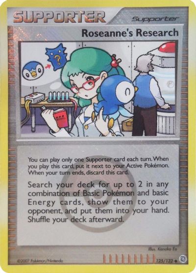 Roseanne's Research - 125/132 (League Promo) card art