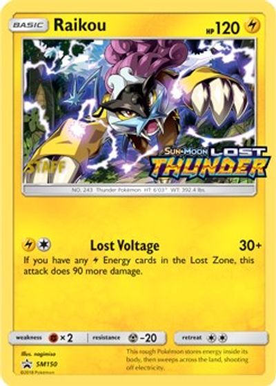 Raikou - SM150 (Prerelease) (Staff) card art