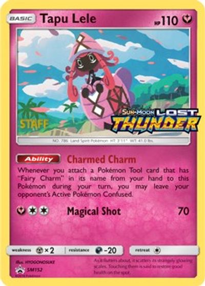Tapu Lele - SM152 (Prerelease) [Staff] card art