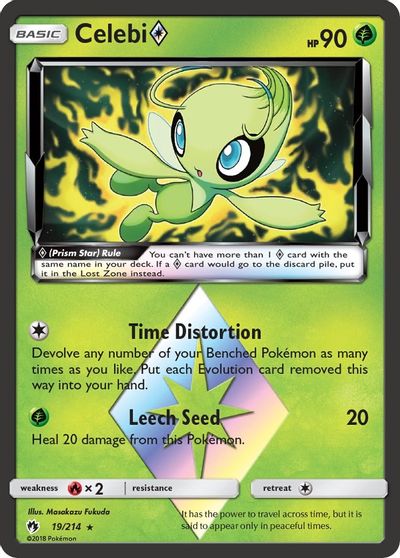 Celebi Prism Star card art