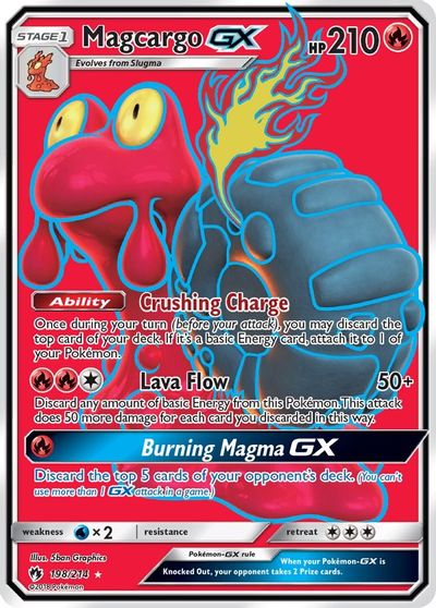 Magcargo GX (Full Art) card art