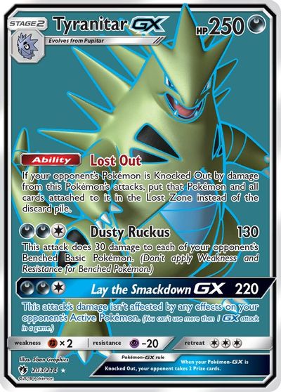 Tyranitar GX (Full Art) card art