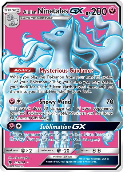 Alolan Ninetales GX (Full Art) card art