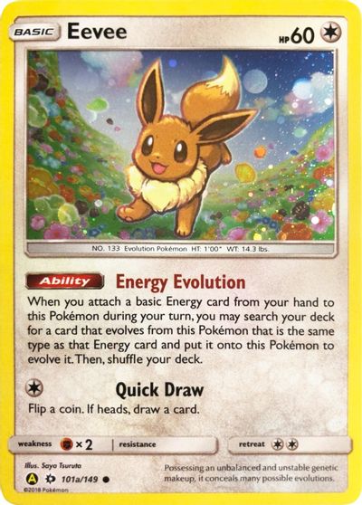 Eevee - 101a/149 card art