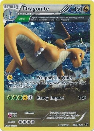 Dragonite (Cosmo Holo) card art