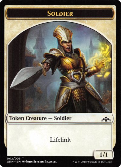 Soldier (002) // Soldier (006) Token card art