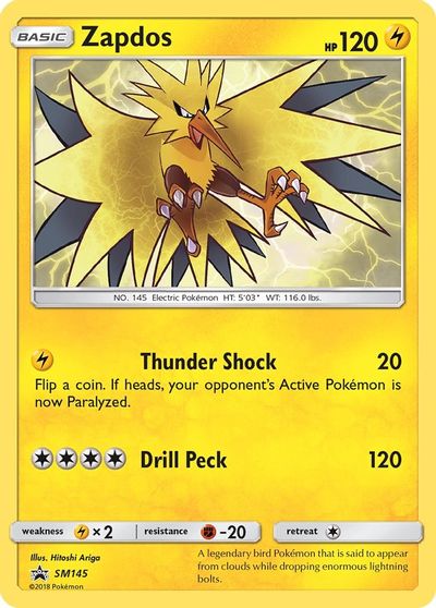 Zapdos - SM145 card art