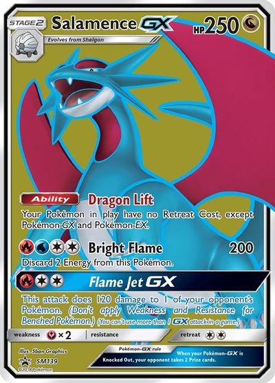 Salamence GX - SM139 card art