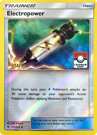 Electropower - 172/214 (League Cup) [Staff] card art