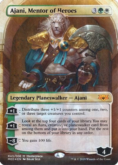 Ajani, Mentor of Heroes card art