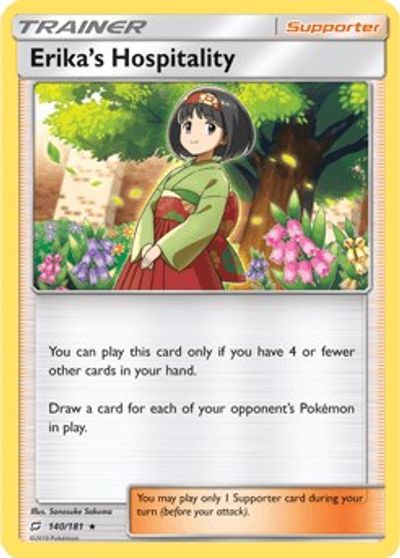 Erika's Hospitality - 140/181 (SM Team Up) card art