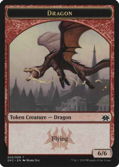 Dragon // Goblin Double-Sided Token card art
