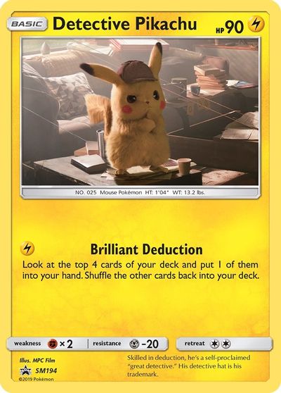 Detective Pikachu - SM194 card art