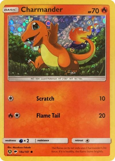 Charmander - 18a/147 (General Mills Promo) card art