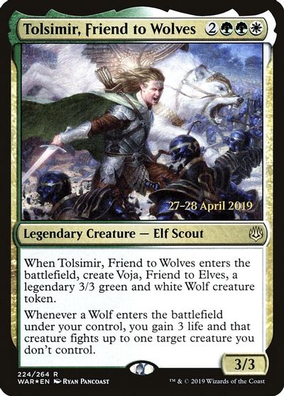 Tolsimir, Friend to Wolves card art