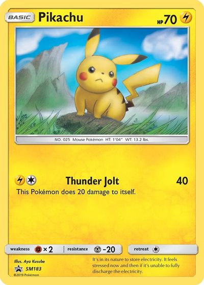 Pikachu - SM183 card art