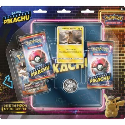 Detective Pikachu Special Case File - 3 Pack Booster Blister card art