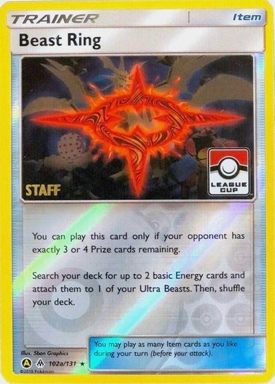 Beast Ring - 102a/131 (League Cup) [Staff] card art