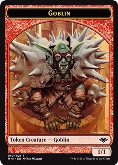 Goblin // Emblem - Serra the Benevolent Double-Sided Token card art