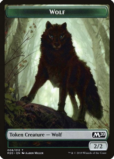 Wolf Token card art