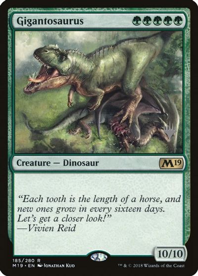 Gigantosaurus card art
