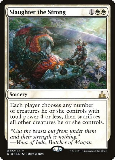 Slaughter the Strong card art