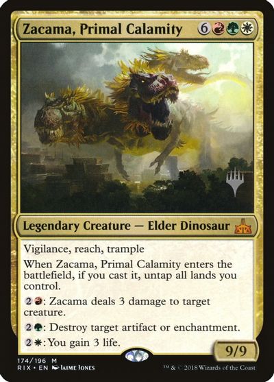 Zacama, Primal Calamity card art