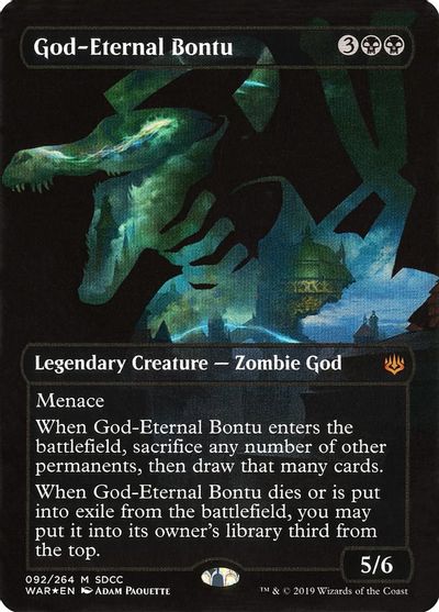 God-Eternal Bontu (SDCC 2019 Exclusive) card art