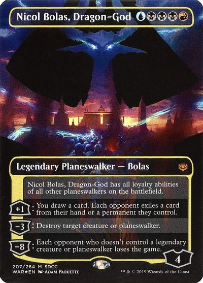 Nicol Bolas, Dragon-God (SDCC 2019 Exclusive) card art