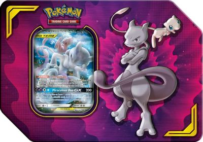 Power Partnership Tin [Mewtwo & Mew GX] card art