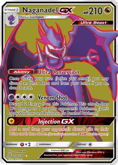 Naganadel GX (Full Art) card art