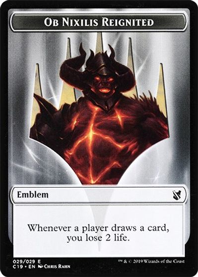 Emblem - Ob Nixilis Reignited // Zombie (010) Double-Sided Token card art