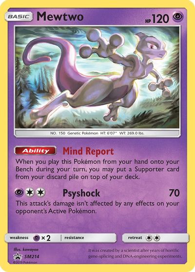 Mewtwo - SM214 card art