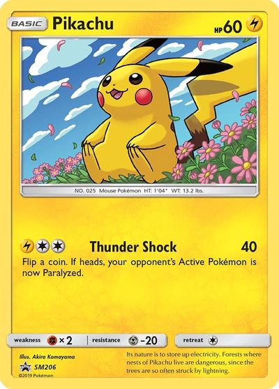 Pikachu - SM206 card art