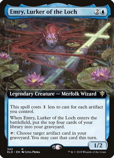 Emry, Lurker of the Loch (Extended Art) card art