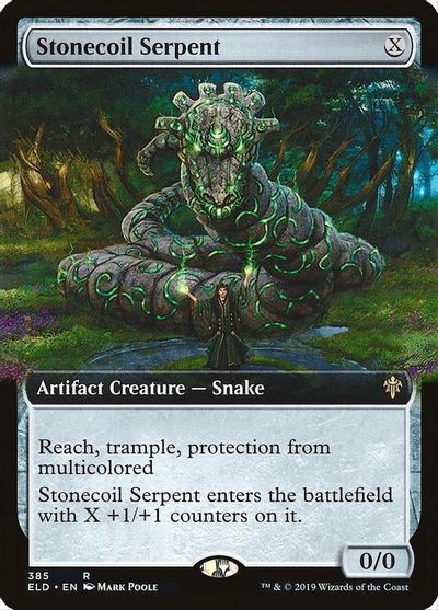 Stonecoil Serpent (Extended Art) card art