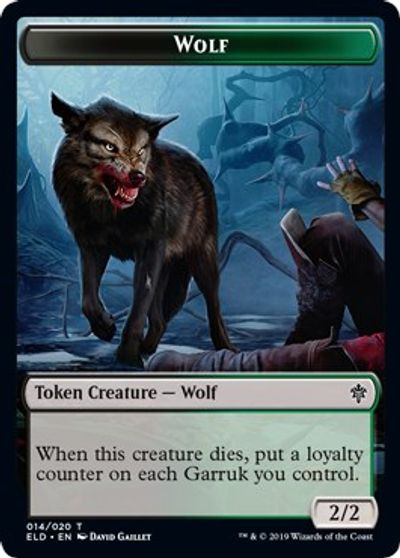 Wolf Token card art